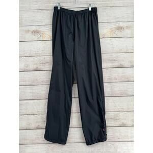Helly Hansen Nylon Rain Over Pants‎ Mens XL Black Ankle Zips Elastic Waist